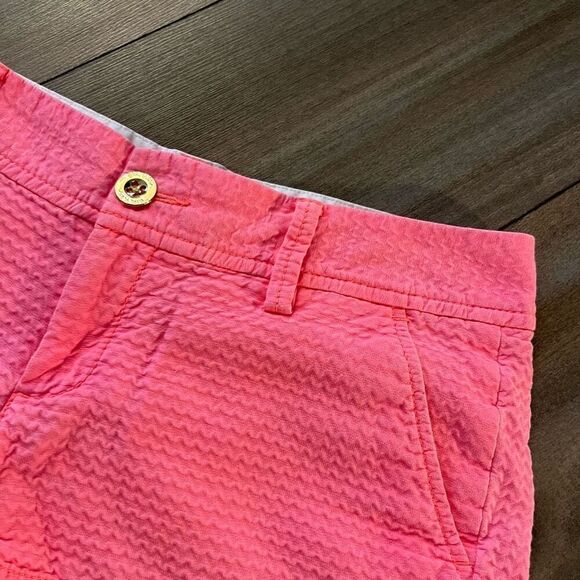 Lilly Pulitzer Pink‎ Chino Casual Shorts Women 2 - Picture 2 of 4